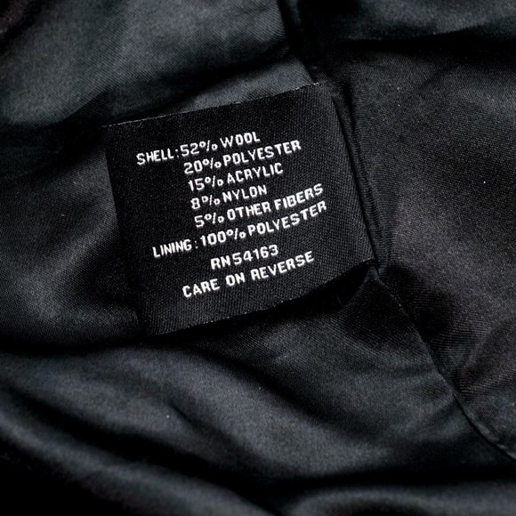 BLACK RIVET Black Wool Peplum Military Trench Coat - Picture 14 of 16